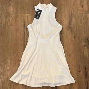 NWT HALARA White Sleeveless Dress